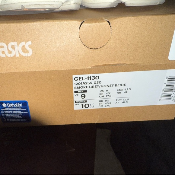ASICS Women's Cream and Tan Sneakers - Picture 5 of 7